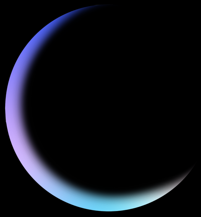 Iridescent gradient orb